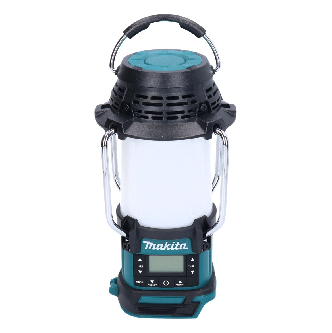 Makita DMR 055 RM Akku Radio 18 V FM mit Laterne 360° Taschenlampe + 2x Akku 4,0 Ah + Ladegerät