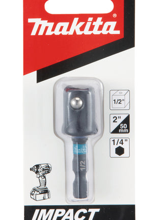 Makita B-66874 adaptateur de douille embout 50 mm 1/4" hexagone - 1/2" carré