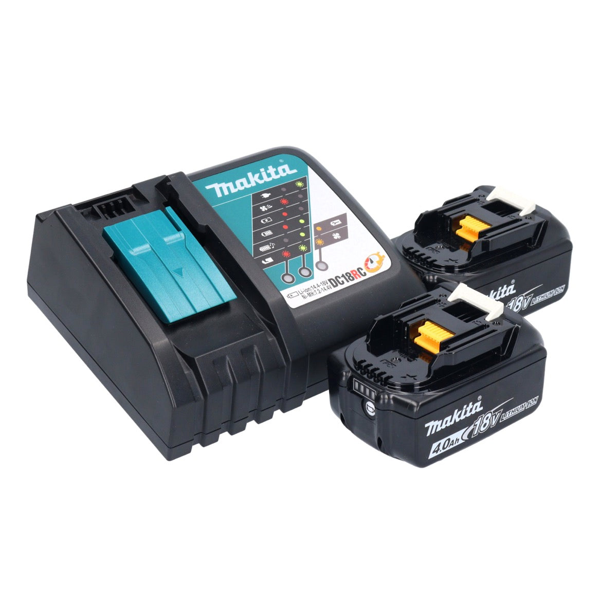 Makita DTM 52 RMJX4 outil multifonction à batterie 18 V Starlock Max Brushless + 2x batteries 4,0 Ah + chargeur + jeu d'accessoires + Makpac