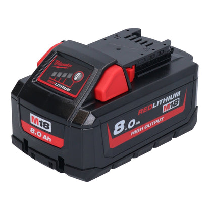 Milwaukee M18 HB8 Akku 18 V 8,0 Ah / 8000 mAh Li-Ion High Output ( 4932471070 ) mit Ladestandsanzeige - Toolbrothers