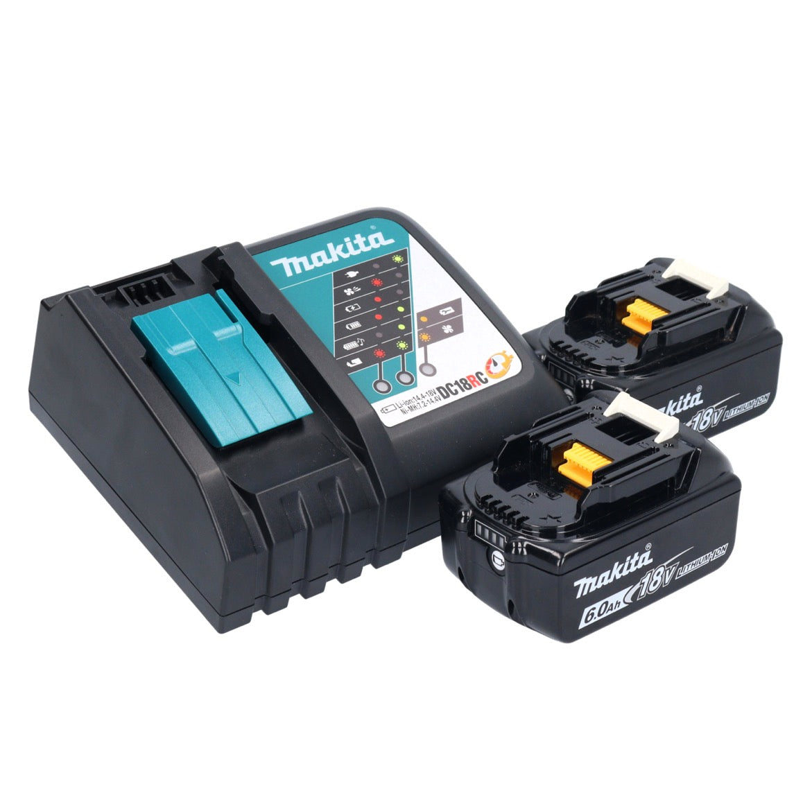 Makita DTM 52 RGJX4 outil multifonction à batterie 18 V Starlock Max Brushless + 2x batteries 6,0 Ah + chargeur + jeu d'accessoires + Makpac