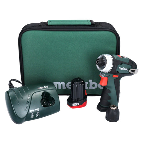 Perceuse-visseuse sans fil Metabo PowerMaxx BS 12 V 34 Nm + 1x batterie 2,0 Ah + chargeur + sac (600079500)