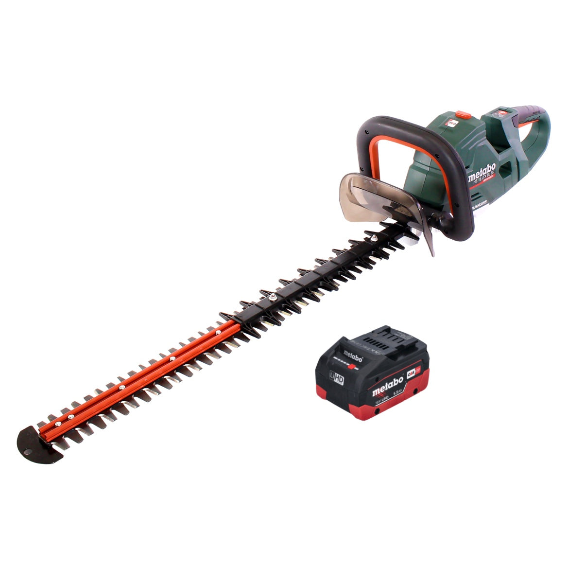 Metabo HS 18 LTX BL 65 Akku Heckenschere 18 V 60 cm Brushless + 1x Akku 5,5 Ah - ohne Ladegerät - Toolbrothers