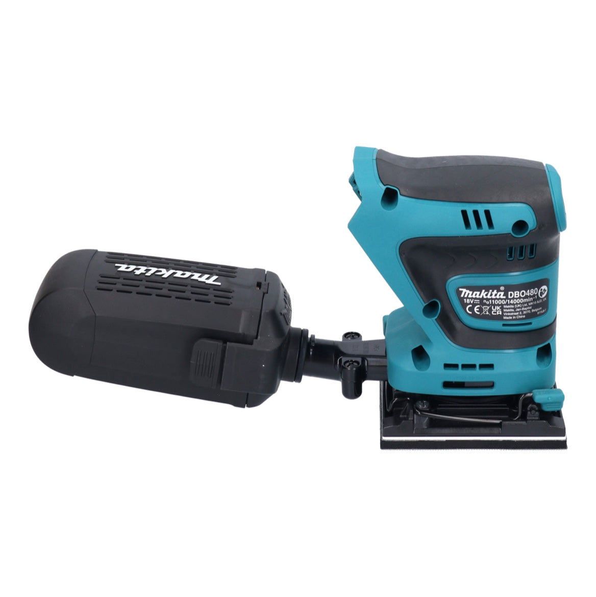 Makita DBO 480 RF1 Akku Schwingschleifer 18 V 112 x 102 mm + 1x Akku 3,0 Ah + Ladegerät