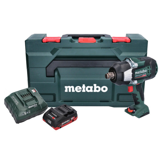 Visseuse à chocs sans fil Metabo SSW 18 LTX 1750 BL 18 V 1750 Nm 3/4" brushless + 1x batterie 4,0 Ah + chargeur + métaBOX