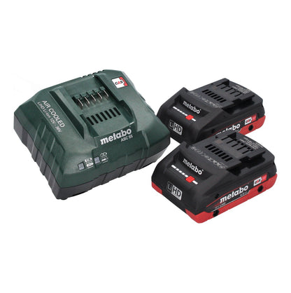 Visseuse à chocs sans fil Metabo SSW 18 LTX 1750 BL 18 V 1750 Nm 3/4" sans balais + 2x batterie 4,0 Ah + chargeur + métaBOX