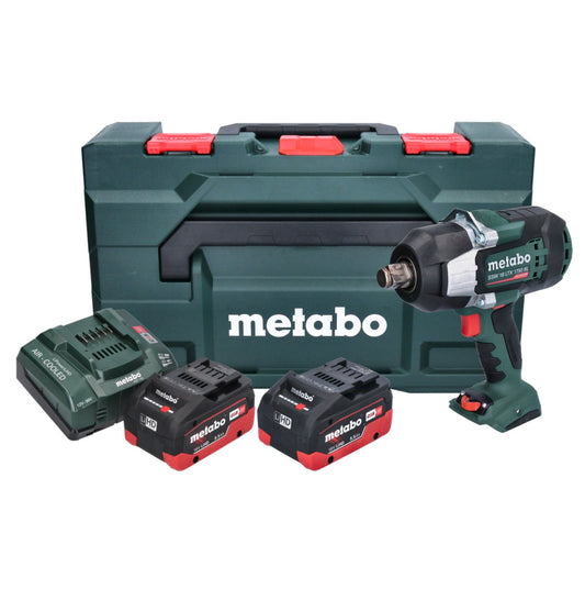 Metabo SSW 18 LTX 1750 BL Akku Schlagschrauber 18 V 1750 Nm 3/4" Brushless ( 602402660 ) + 2x Akku 5,5 Ah + Ladegerät + metaBOX