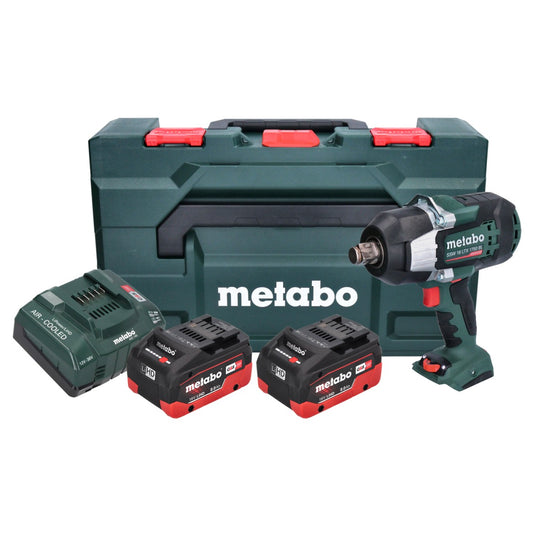 Metabo SSW 18 LTX 1750 BL Akku Schlagschrauber 18 V 1750 Nm 3/4" Brushless ( 602402810 ) + 2x Akku 8,0 Ah + Ladegerät + metaBOX