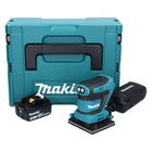 Ponceuse orbitale sur batterie Makita DBO 480 T1J 18 V 112 x 102 mm + 1x batterie 5,0 Ah + Makpac - sans chargeur