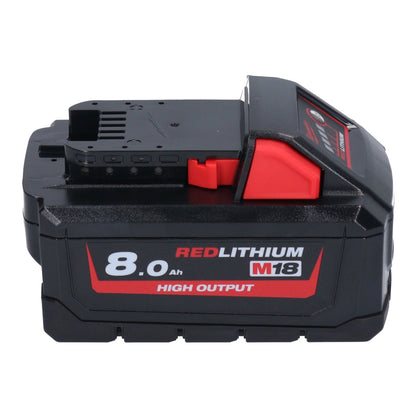 Milwaukee M18 HB8 Akku Set 4x 18 V 8,0 Ah / 8000 mAh Li-Ion High Output ( 4x 4932471070 ) mit Ladestandsanzeige - Toolbrothers