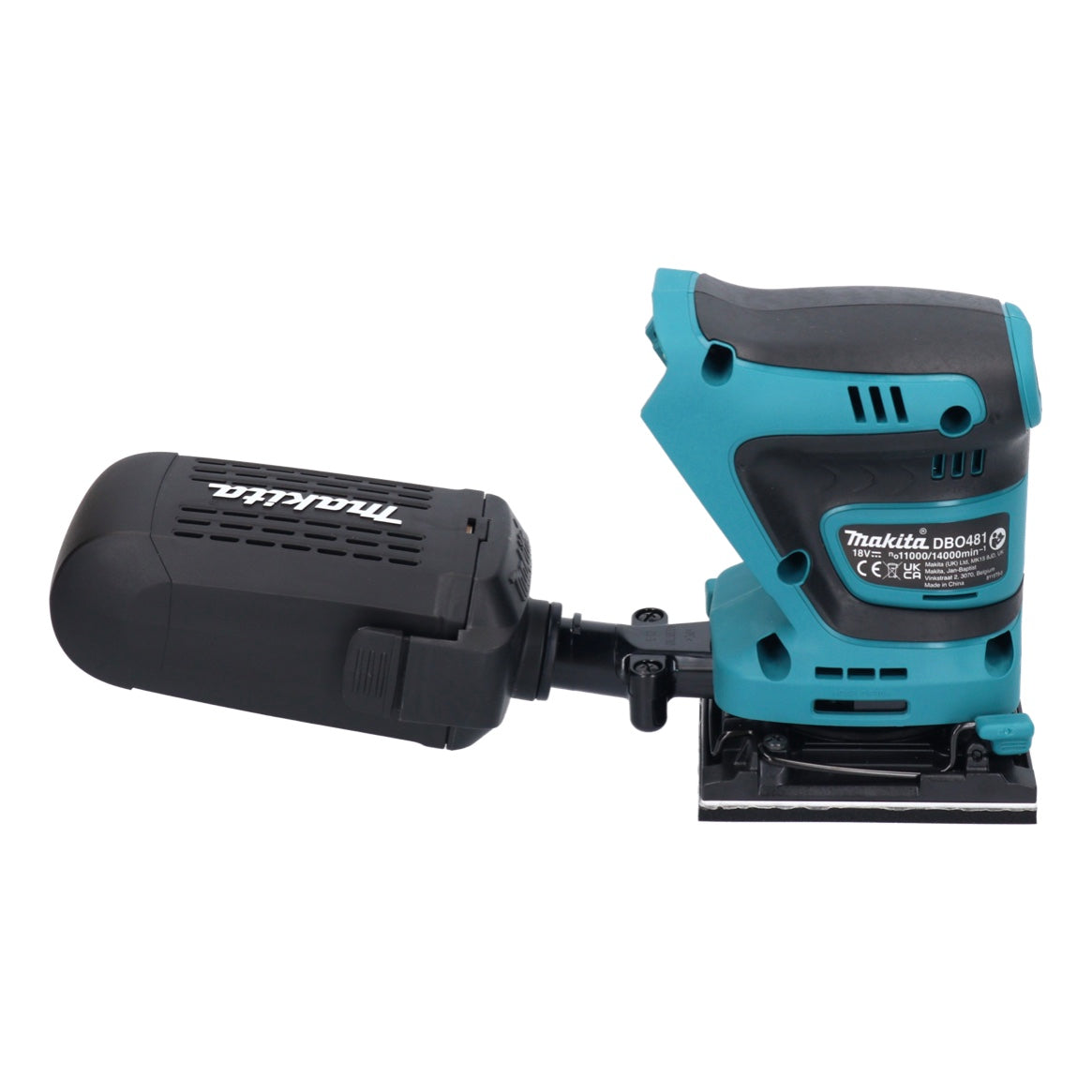 Makita DBO 481 RF ponceuse orbitale sur batterie 18 V 112 x 102 mm + 2x batteries 3,0 Ah + chargeur