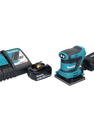 Makita DBO 481 RM1 ponceuse orbitale sur batterie 18 V 112 x 102 mm + 1x batterie 4,0 Ah + chargeur