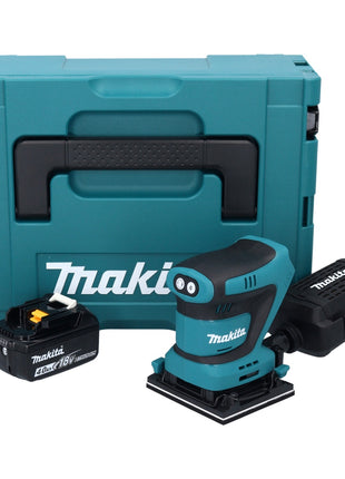 Makita DBO 481 M1J Akku Schwingschleifer 18 V 112 x 102 mm + 1x Akku 4,0 Ah + Makpac - ohne Ladegerät