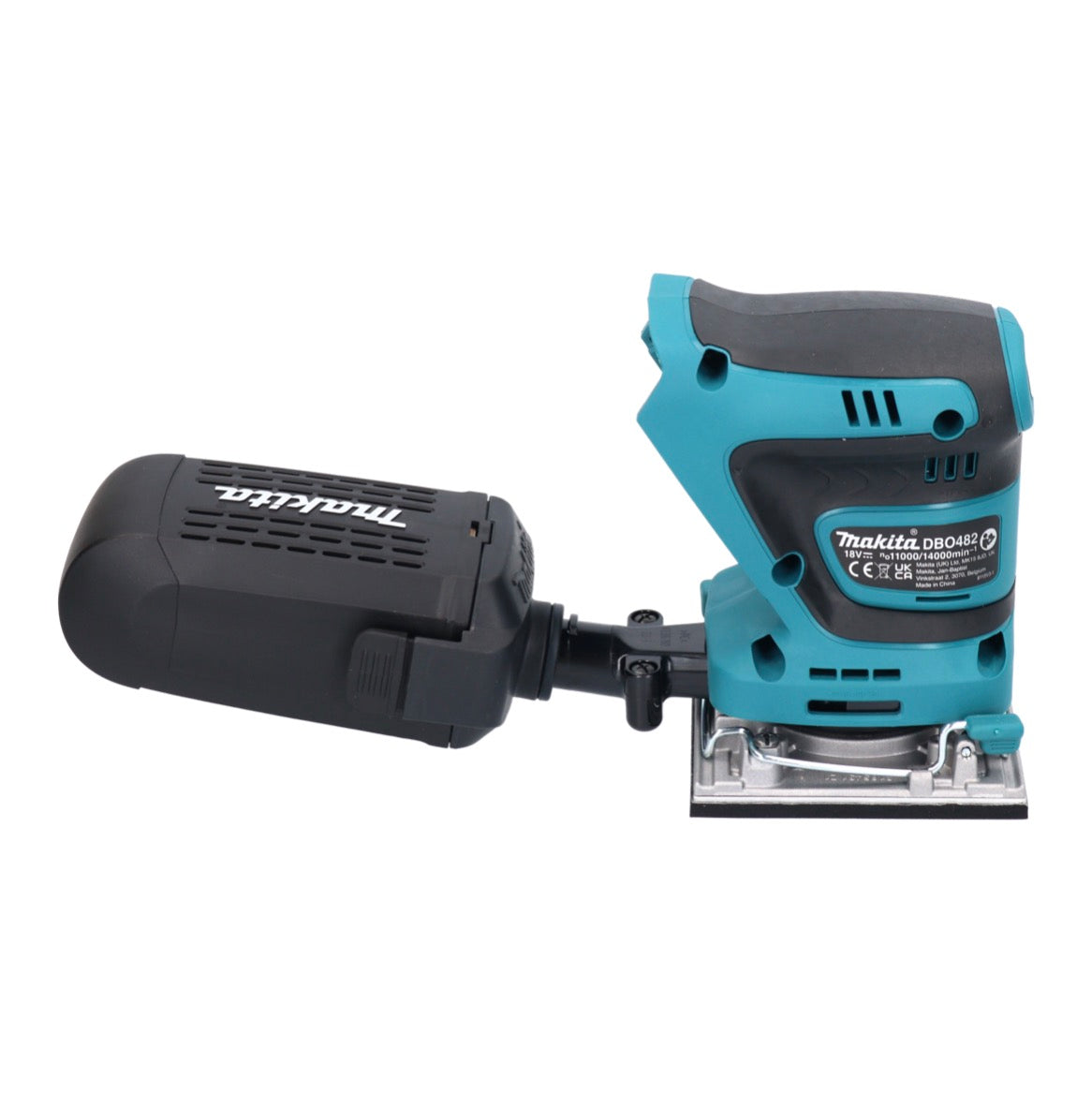 Makita DBO 482 RF1 ponceuse orbitale sur batterie 18 V 112 x 102 mm + 1x batterie 3,0 Ah + chargeur