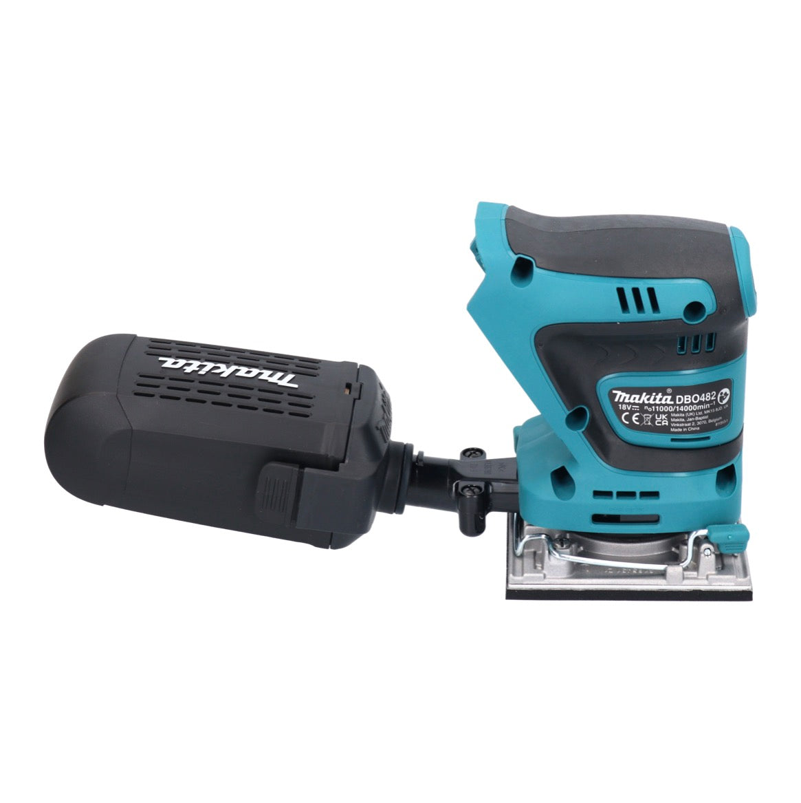 Makita DBO 482 G1 Akku Schwingschleifer 18 V 112 x 102 mm + 1x Akku 6,0 Ah - ohne Ladegerät