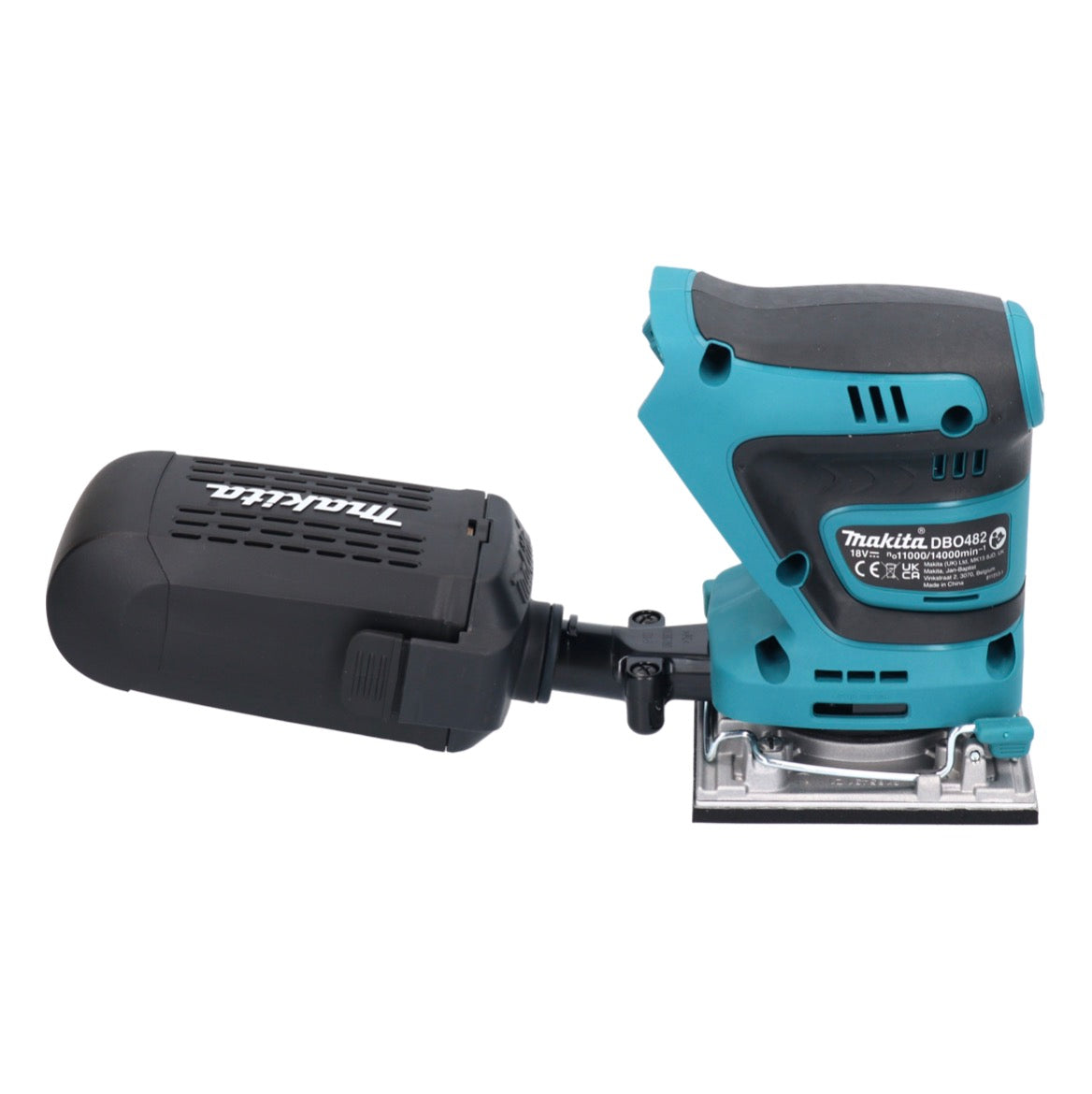 Makita DBO 482 RG1 ponceuse orbitale sur batterie 18 V 112 x 102 mm + 1x batterie 6,0 Ah + chargeur