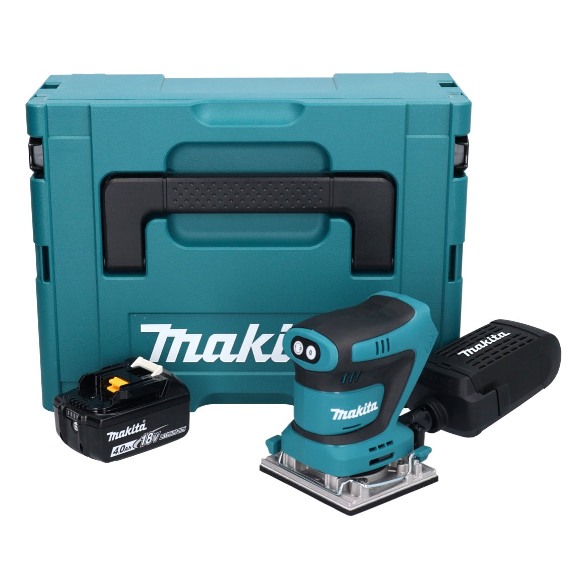 Ponceuse orbitale sur batterie Makita DBO 482 M1J 18 V 112 x 102 mm + 1x batterie 4,0 Ah + Makpac - sans chargeur