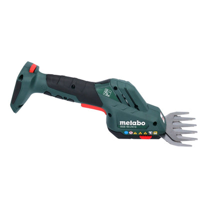 Metabo SGS 18 LTX Q Akku Gras und Strauchschere 18 V + 2x Akku 4,0 Ah + Ladegerät