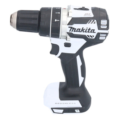 Makita DHP 484 F1X1W perceuse à percussion sans fil 18 V 54 Nm sans balais blanc + 1x batterie 3,0 Ah + jeu d'accessoires 74 pièces + mallette - sans chargeur