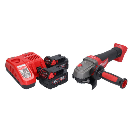 Meuleuse d'angle sur batterie Milwaukee M18 CAG115XPDB-502 18 V 115 mm sans balais + 2x batteries 5,0 Ah + chargeur