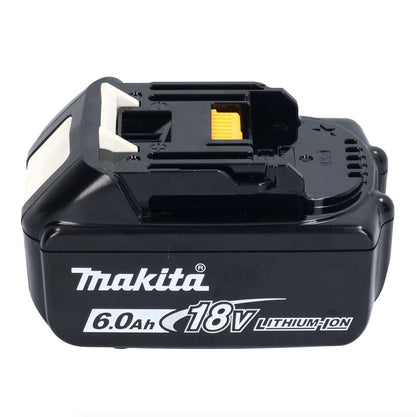 Makita DHP 484 G1X1W perceuse à percussion sans fil 18 V 54 Nm sans balais blanc + 1x batterie 6,0 Ah + jeu d'accessoires 74 pièces + mallette - sans chargeur