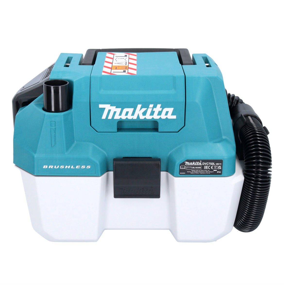 Aspirateur sans fil Makita DVC 750 LZ LXT 18 V 67 mbar 7,5 l brushless Solo - sans batterie, sans chargeur