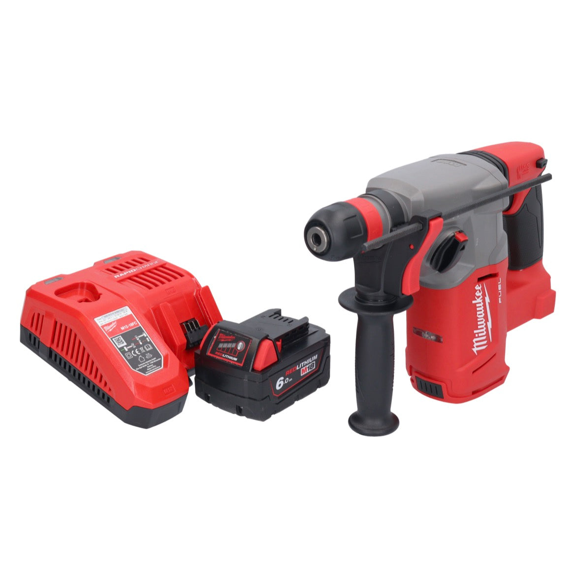 Milwaukee M18 CHX-601 Akku Kombihammer 18 V 2,5 J SDS plus Brushless + 1x Akku 6,0 Ah + Ladegerät