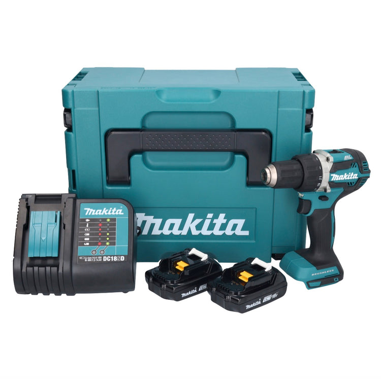 Makita DDF 484 SYJ perceuse-visseuse sans fil 18 V 54 Nm + 2x batteries 1,5 Ah + chargeur + Makpac