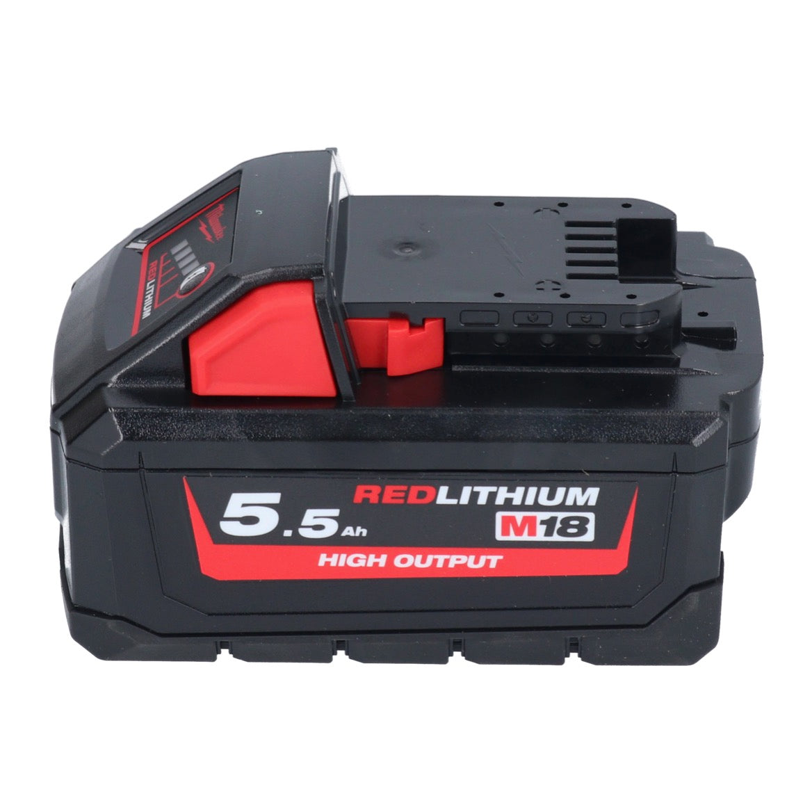 Batterie Milwaukee M18 HB 5.5 18 V 5,5 Ah / 5500 mAh Li-Ion High Output (4932464712) avec indicateur de niveau de charge