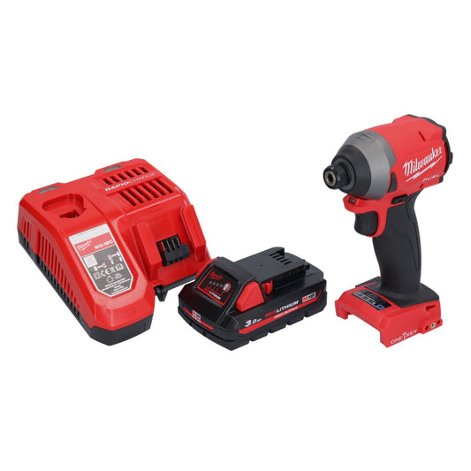 Milwaukee M18 ONEID2-301 Akku Schlagschrauber 18 V 226 Nm 1/4" Brushless + 1x Akku 3,0 Ah + Ladegerät - Toolbrothers