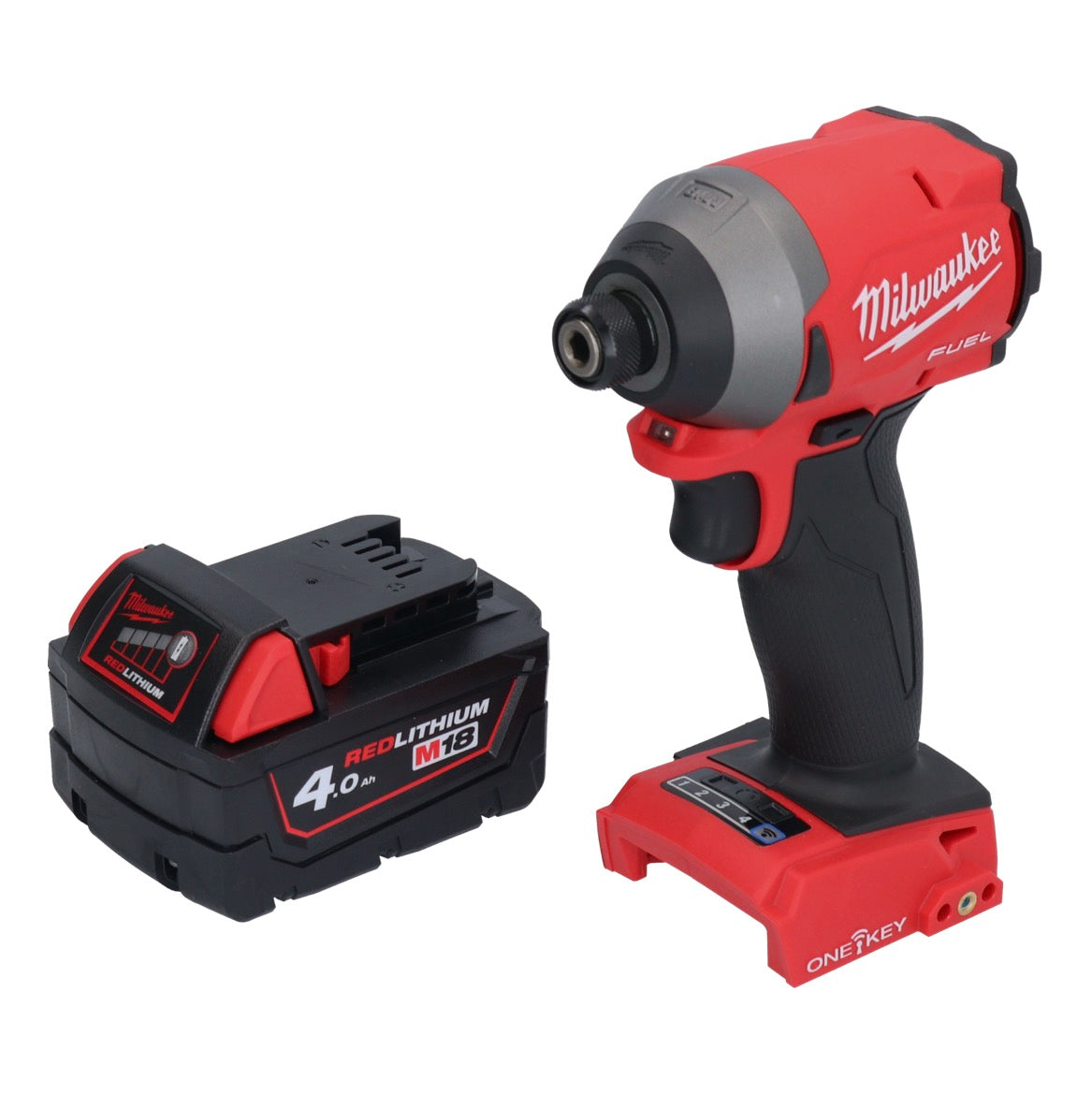 Clé à chocs sans fil Milwaukee M18 ONEID2-401 18 V 226 Nm 1/4" brushless + 1x batterie 4,0 Ah - sans chargeur