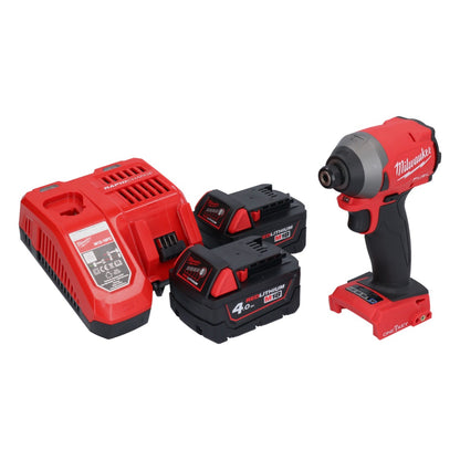 Milwaukee M18 ONEID2-402 Akku Schlagschrauber 18 V 226 Nm 1/4" Brushless + 2x Akku 4,0 Ah + Ladegerät