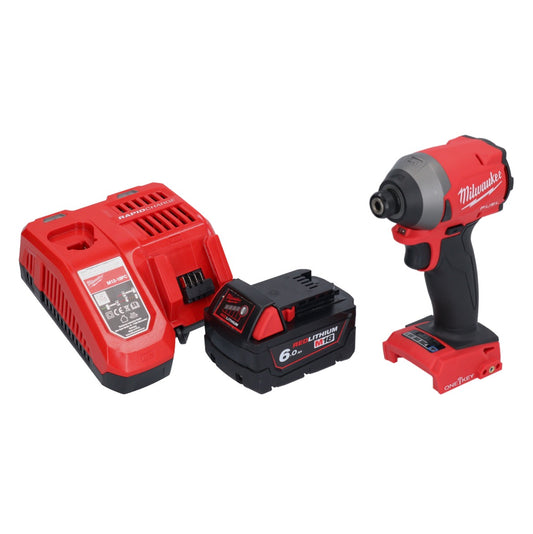 Milwaukee M18 ONEID2-601 Akku Schlagschrauber 18 V 226 Nm 1/4" Brushless + 1x Akku 6,0 Ah + Ladegerät