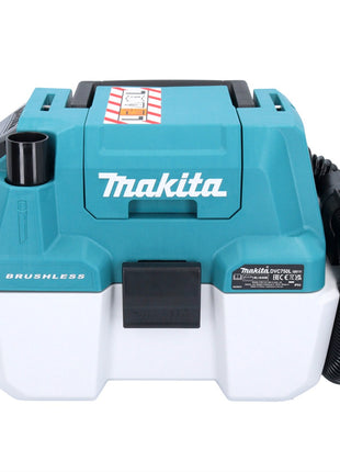 Aspirateur sans fil Makita DVC 750 LT1 LXT 18 V 67 mbar 7,5 l sans balais + 1x batterie 5,0 Ah - sans chargeur