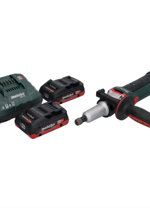 Metabo GA 18 LTX G Akku Geradschleifer 18 V 6 mm + 2x Akku 4,0 Ah + Ladegerät - Toolbrothers