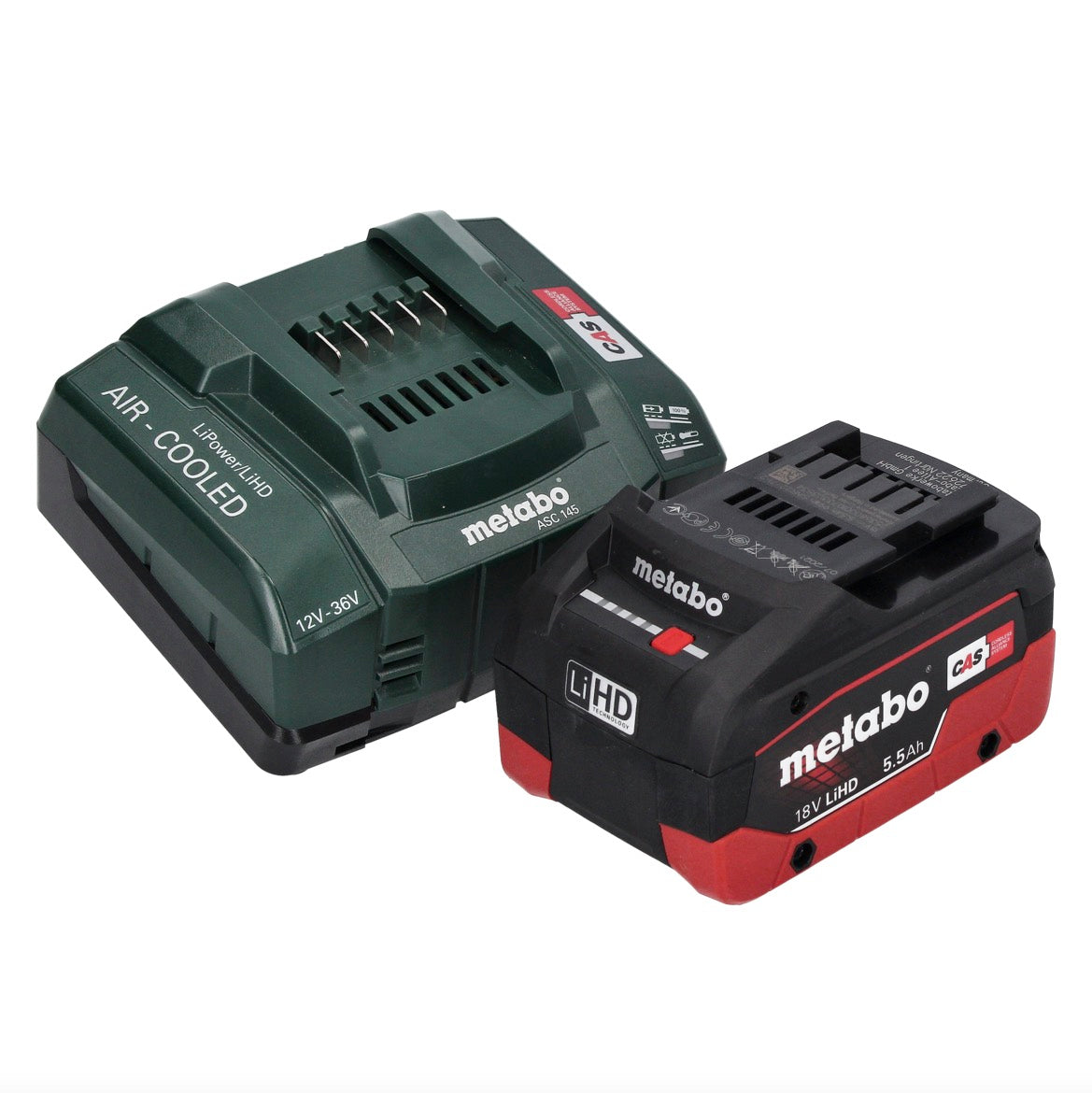 Metabo GA 18 LTX G Akku Geradschleifer 18 V 6 mm + 1x Akku 5,5 Ah + Ladegerät - Toolbrothers