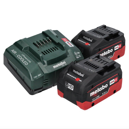 Metabo GA 18 LTX G Akku Geradschleifer 18 V 6 mm + 2x Akku 5,5 Ah + Ladegerät - Toolbrothers