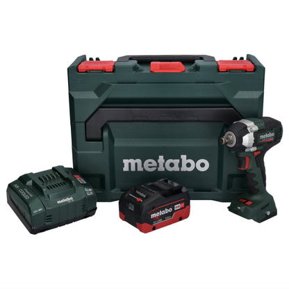 Visseuse à chocs sans fil Metabo SSW 18 LT 300 BL 18 V 300 Nm sans balais + 1x batterie 5,5 Ah + chargeur + métaBOX