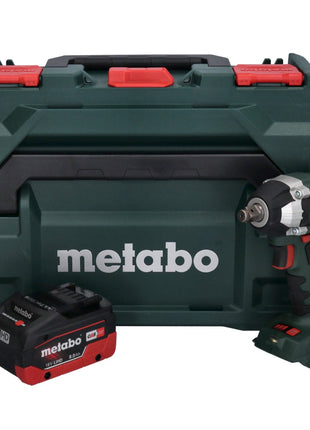 Clé à chocs sans fil Metabo SSW 18 LT 300 BL 18 V 300 Nm sans balais + 1x batterie 8,0 Ah + métaBOX - sans chargeur