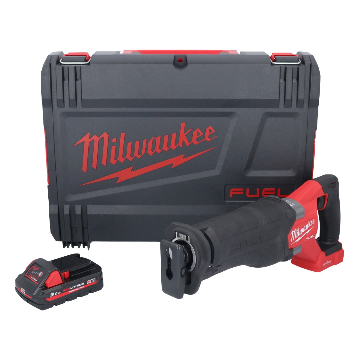 Batterie Milwaukee M18 ONEFSZ-301X Scie sabre Recipro 18 V brushless + 1x batterie 3,0 Ah + boîtier HD - sans chargeur