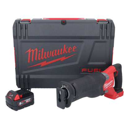 Batterie Milwaukee M18 ONEFSZ-501X Scie sabre Recipro 18 V brushless + 1x batterie 5,0 Ah + boîtier HD - sans chargeur