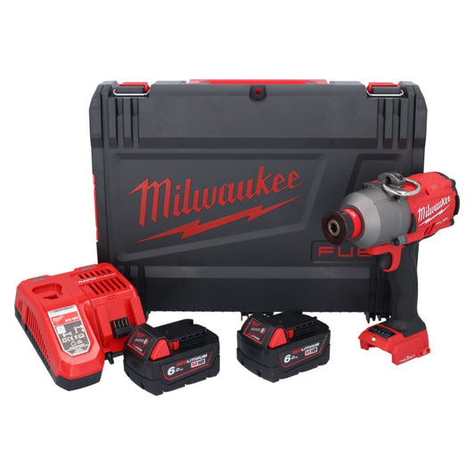 Milwaukee M18 ONEFHIWH716-602X Akku Schlagschrauber 18 V 1017 Nm 7/16" Brushless + 2x Akku 6,0 Ah + Ladegerät + HD Box