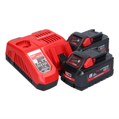 Tronçonneuse à batterie Milwaukee M18 FCHS35-802 18 V 35 cm 12,4 m/s + 2x batteries 8,0 Ah + chargeur