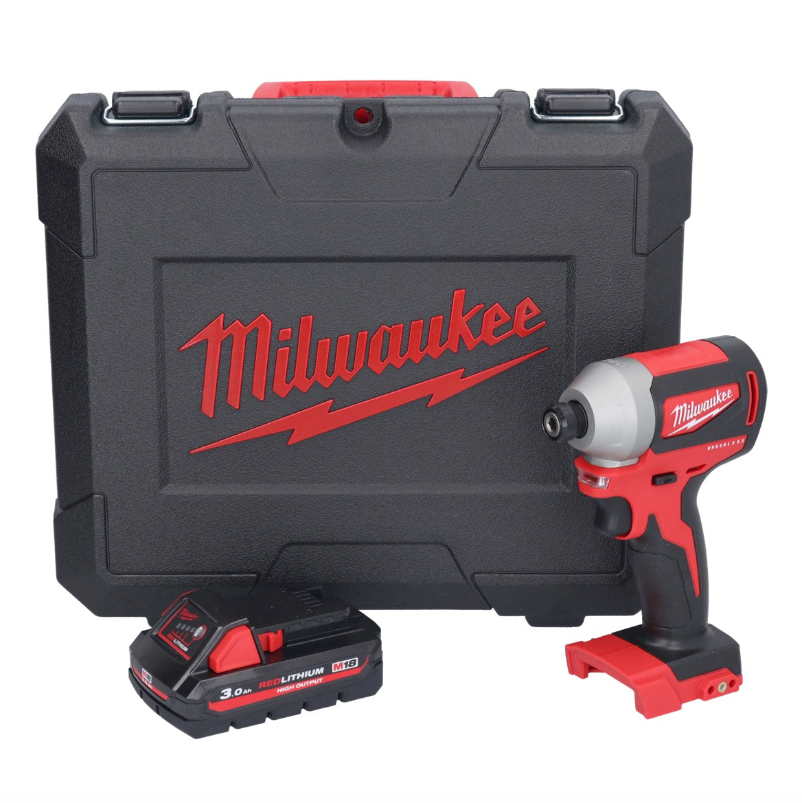 Milwaukee M18 CBLID-301C Akku Schlagschrauber 18 V 180 Nm 1/4" Brushless + 1x Akku 3,0 Ah + Koffer - ohne Ladegerät - Toolbrothers