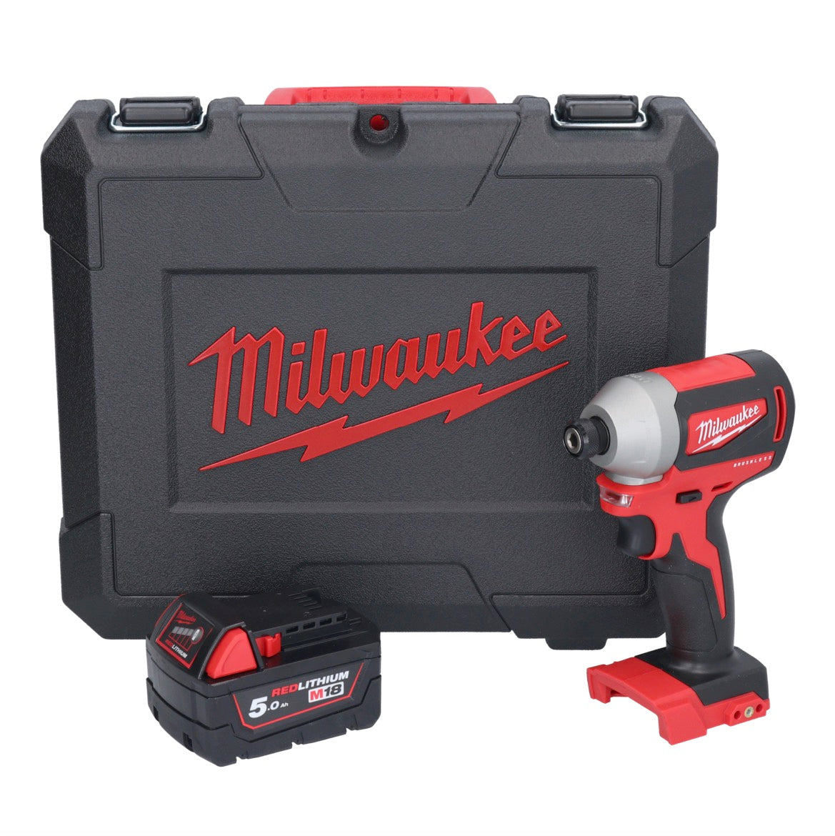 Milwaukee M18 CBLID-501C Akku Schlagschrauber 18 V 180 Nm 1/4" Brushless + 1x Akku 5,0 Ah + Koffer - ohne Ladegerät - Toolbrothers