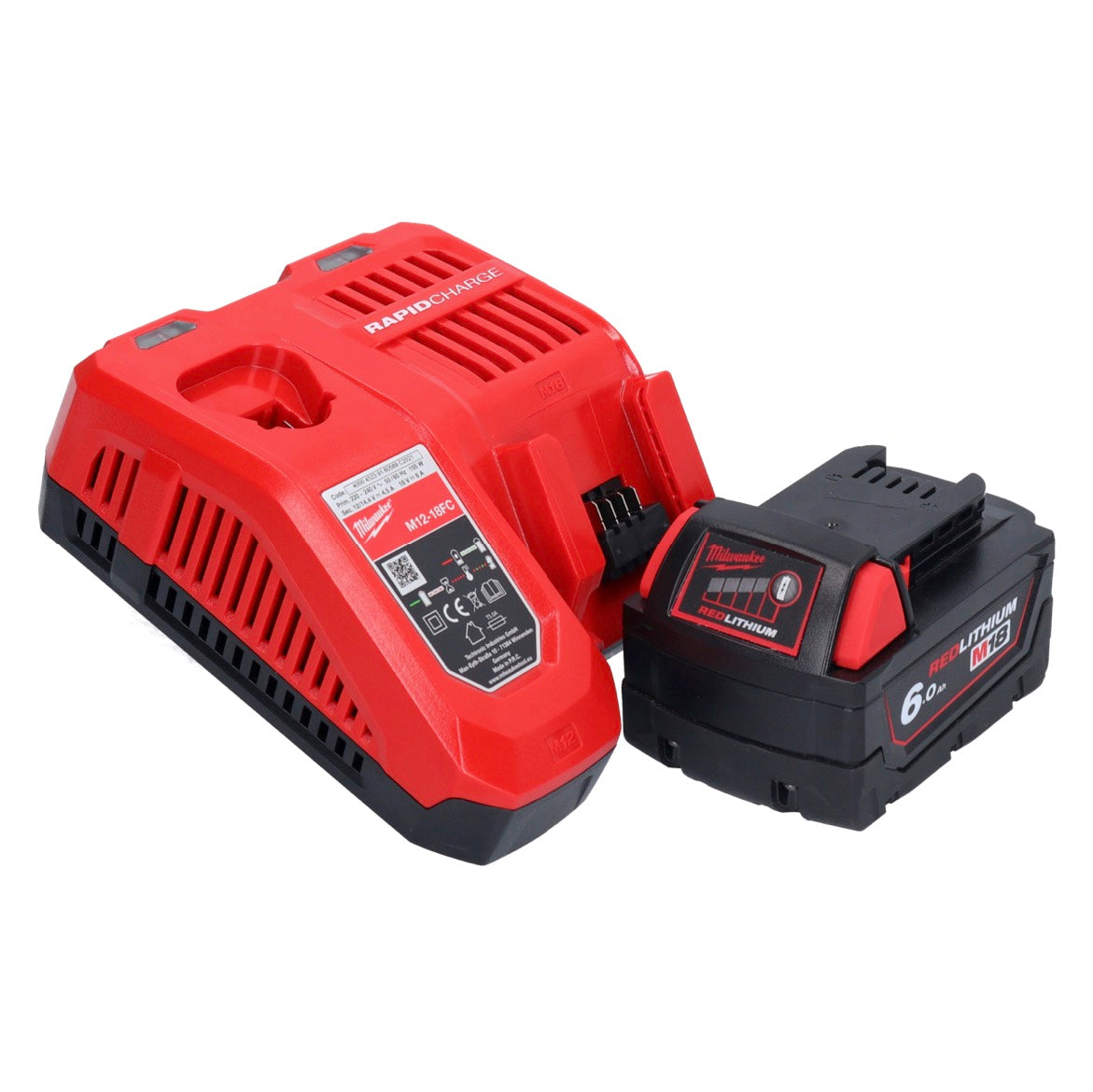 Clé à chocs sans fil Milwaukee M18 CBLID-601C 18 V 180 Nm 1/4" brushless + 1x batterie 6,0 Ah + chargeur + coffret