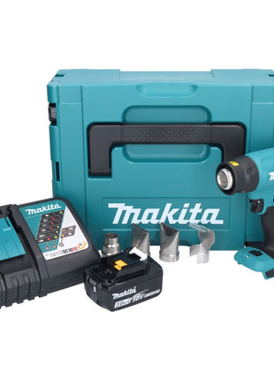 Souffleur à air chaud sur batterie Makita DHG 181 RF1J 18 V 150 - 550°C + 1x batterie 3,0 Ah + chargeur + Makpac