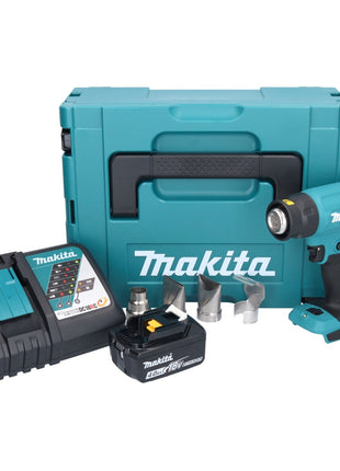 Souffleur à air chaud sur batterie Makita DHG 181 RM1J 18 V 150 - 550°C + 1x batterie 4,0 Ah + chargeur + Makpac