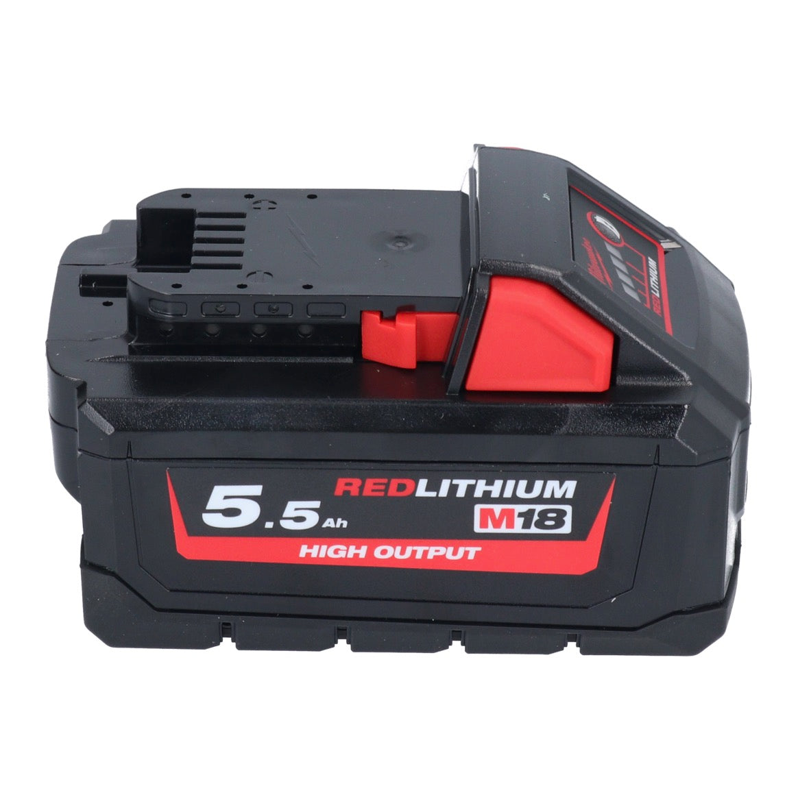 Milwaukee M18 HB 5,5 Akku Set 2x 18 V 5,5 Ah / 5500 mAh Li-Ion High Output ( 2x 4932464712 ) mit Ladestandsanzeige