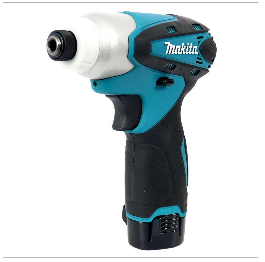 Makita TD 090 DWE 10,8 V Li-Ion Akku-Schlagschrauber inkl. 2x Makita BL 1013 Akku + Makita DC10WA Ladegerät + Makita Alu Koffer - Toolbrothers